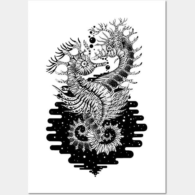 Seahorses in love Wall Art by ruta13art